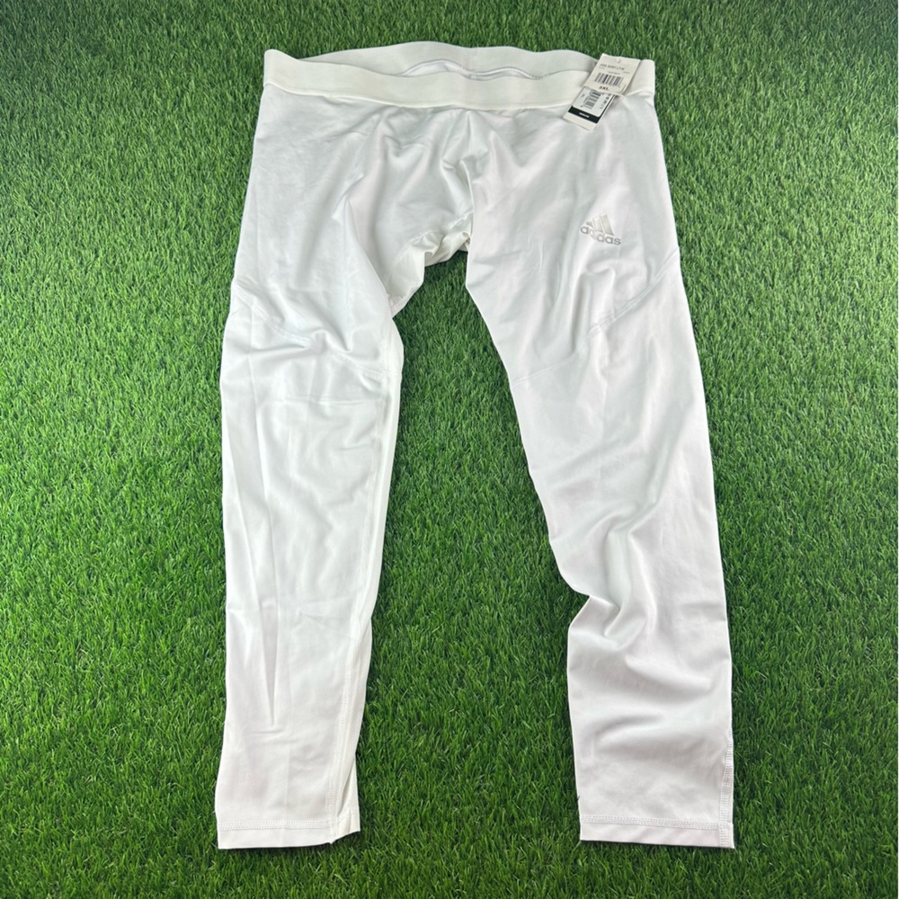 Men's Adidas CD7195 Alphaskin Aeroready White Tight Leggings New Size 3XL